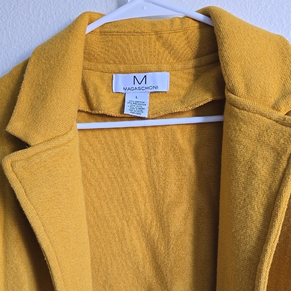 Magaschoni Mustard Knit Top - Picture 7 of 7